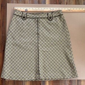 Chic Checkered A-Line Skirt Sz 10